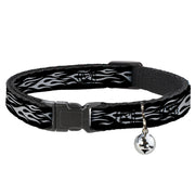 Cat Collar Breakaway - Flame Silver Breakaway Cat Collars Buckle-Down