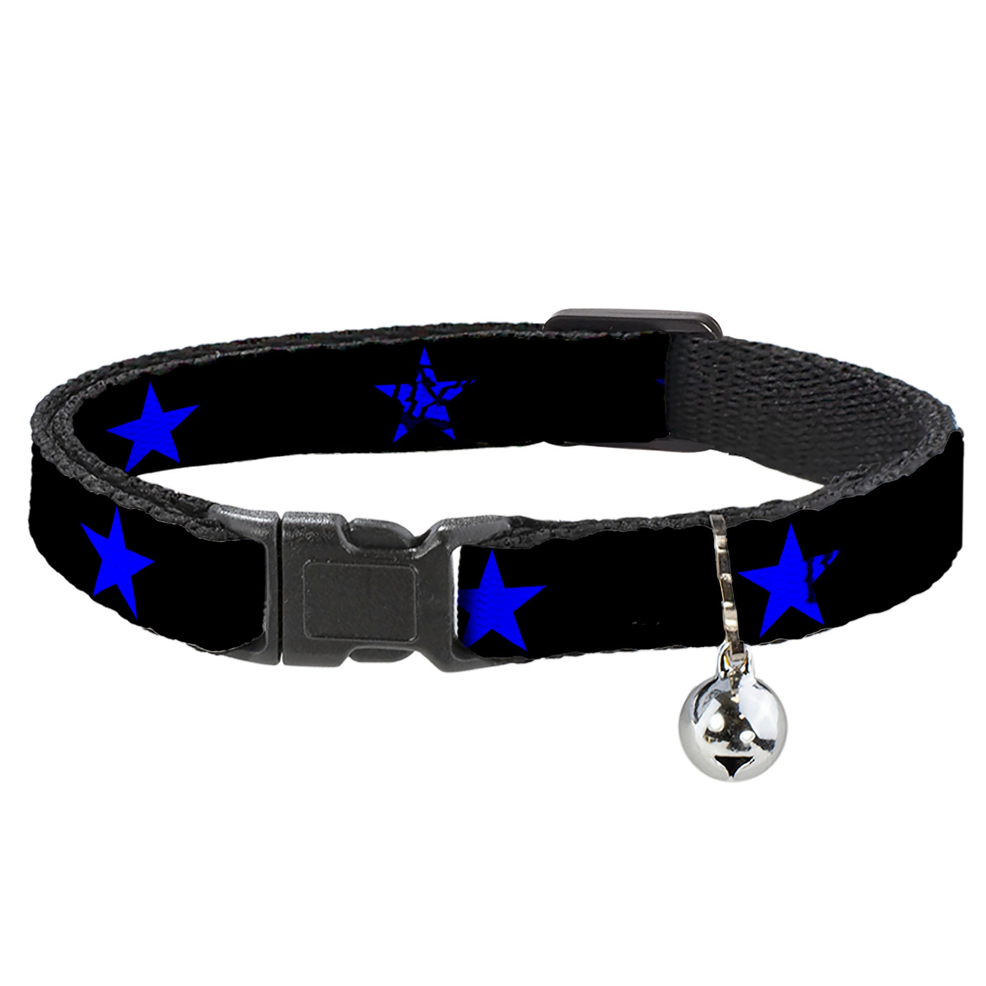 Cat Collar Breakaway - Star Black Blue Breakaway Cat Collars Buckle-Down