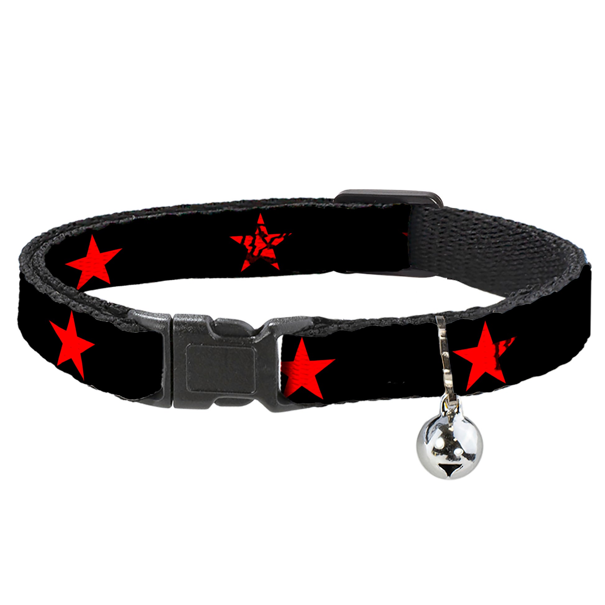 Cat Collar Breakaway - Star Black Red Breakaway Cat Collars Buckle-Down