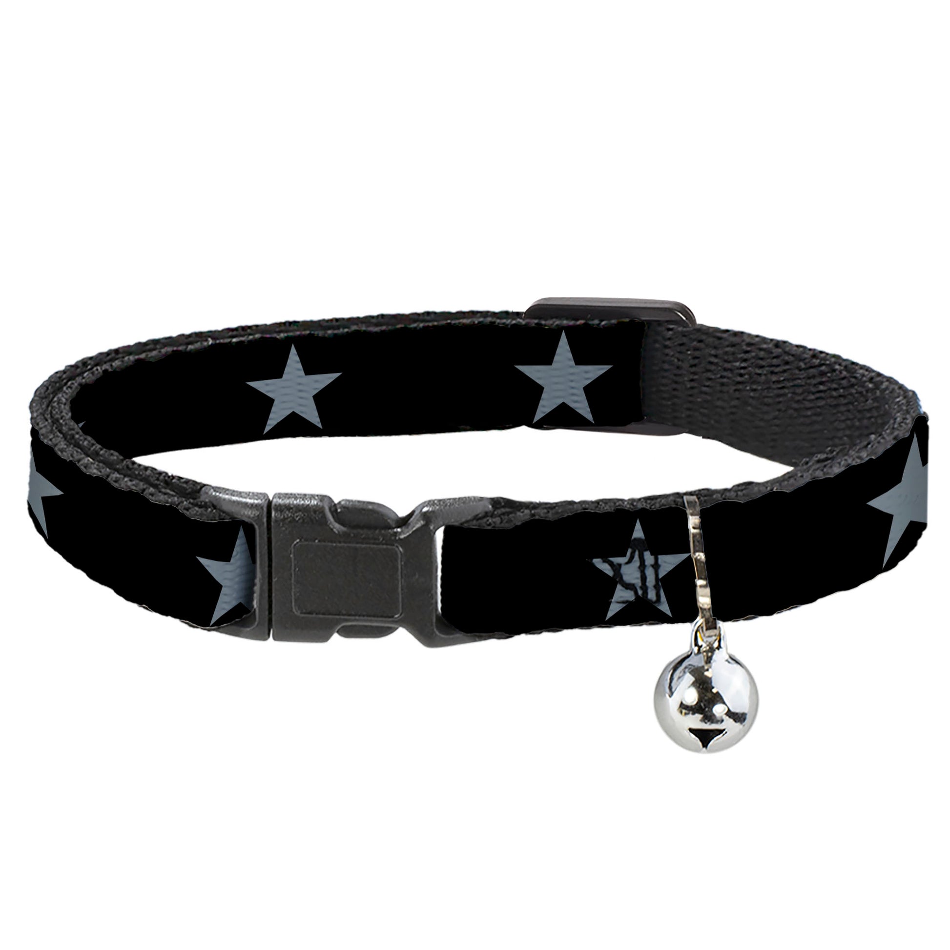 Cat Collar Breakaway - Star Black Silver Breakaway Cat Collars Buckle-Down
