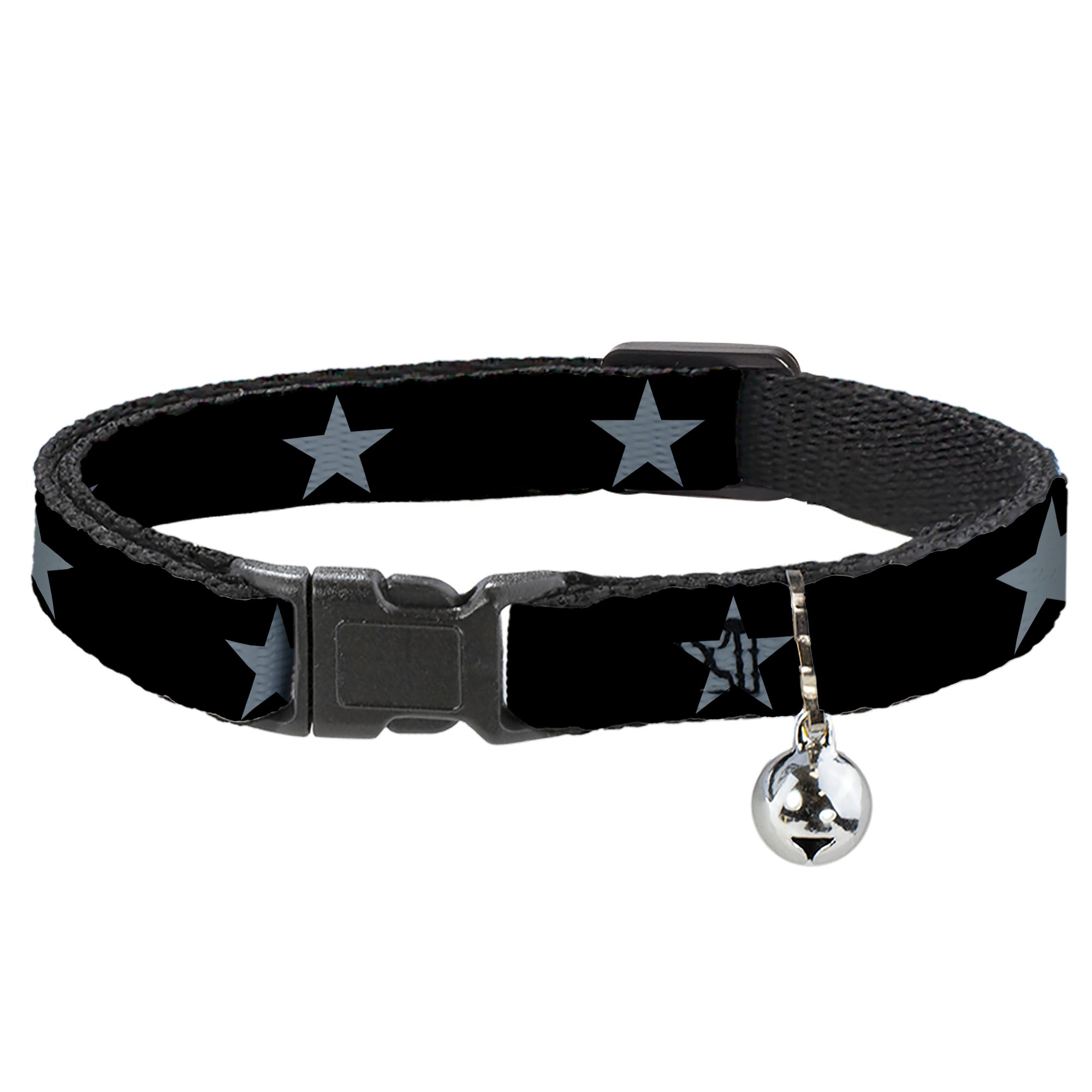 Cat Collar Breakaway - Star Black Silver Breakaway Cat Collars Buckle-Down