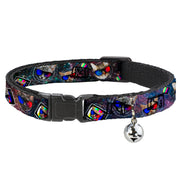 Cat Collar Breakaway - 3-D TV Cats in Space Breakaway Cat Collars Buckle-Down