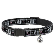 Cat Collar Breakaway - 100 Dollar Bill X-Ray Black White Breakaway Cat Collars Buckle-Down