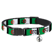 Cat Collar Breakaway - Algeria Flags Breakaway Cat Collars Buckle-Down
