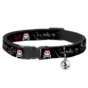 Cat Collar Breakaway - Angry Girl Mad As Hell You Make Me Sick Breakaway Cat Collars Buckle-Down