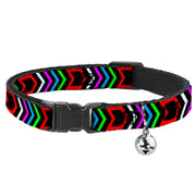 Cat Collar Breakaway - Arrows Black Multi Color Breakaway Cat Collars Buckle-Down