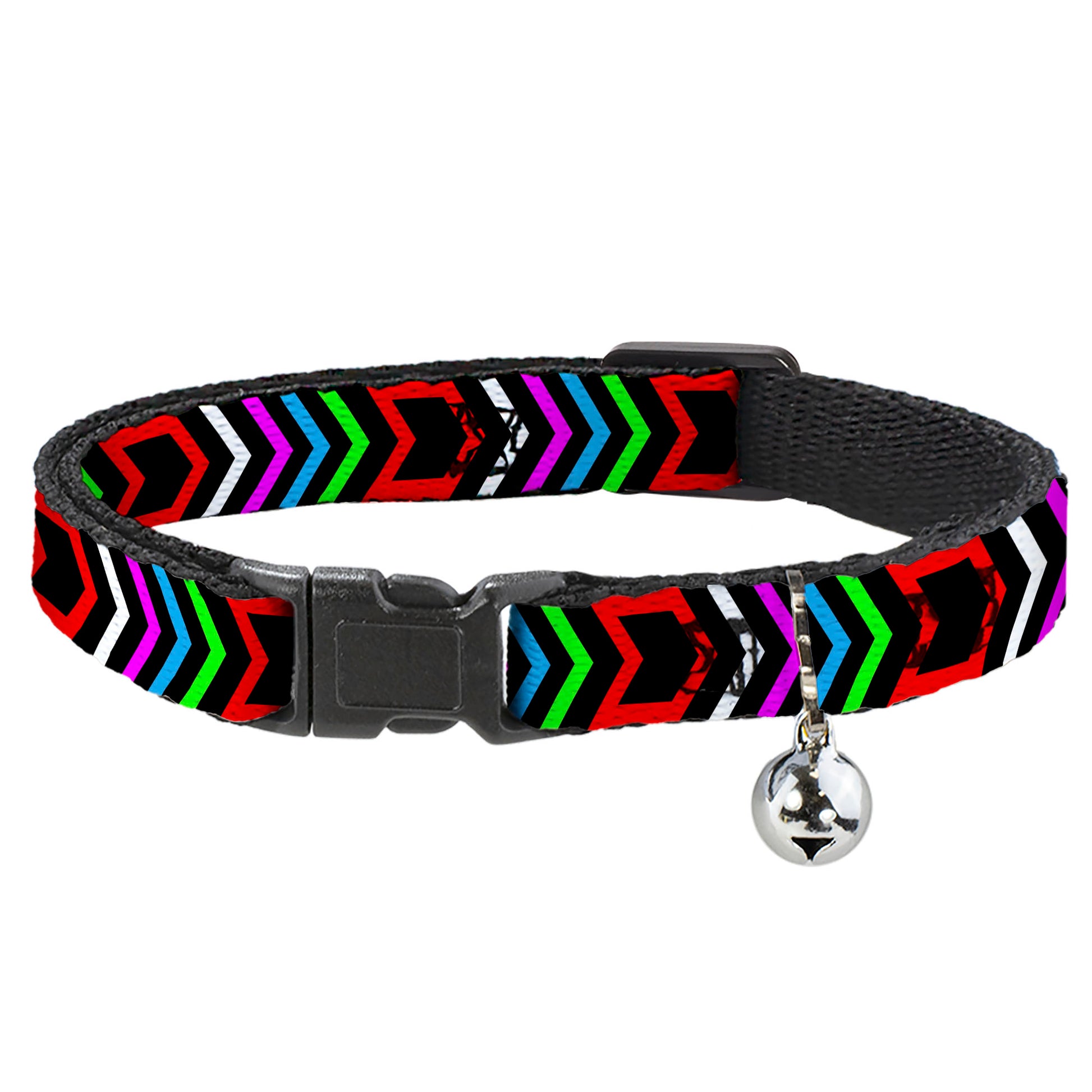 Cat Collar Breakaway - Arrows Black Multi Color Breakaway Cat Collars Buckle-Down