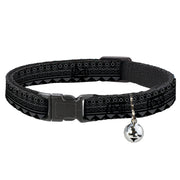 Cat Collar Breakaway - Aztec Pattern1 Gray Black Breakaway Cat Collars Buckle-Down