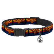 Cat Collar Breakaway - Arizona Flag Distressed Painting Breakaway Cat Collars Buckle-Down