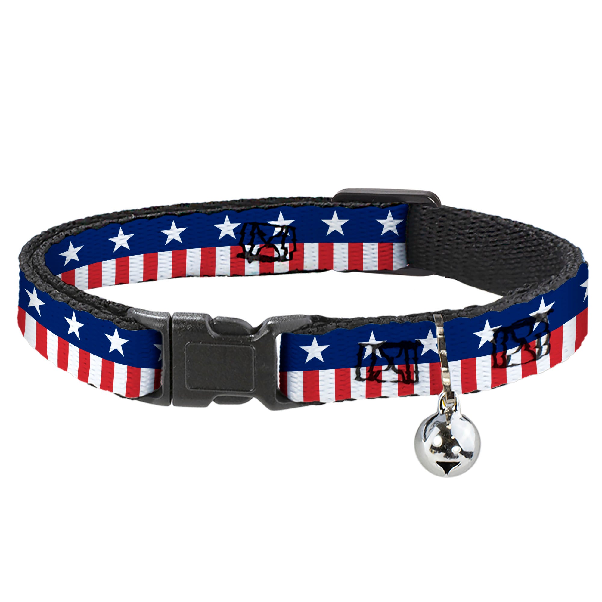 Cat Collar Breakaway - Americana Stars & Stripes2 Blue White Red White Breakaway Cat Collars Buckle-Down