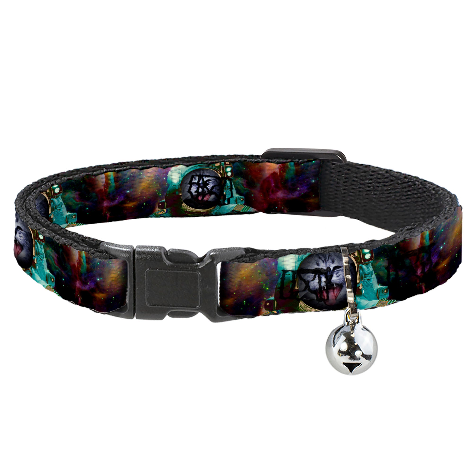 Cat Collar Breakaway - Astronaut Cat in Space Breakaway Cat Collars Buckle-Down