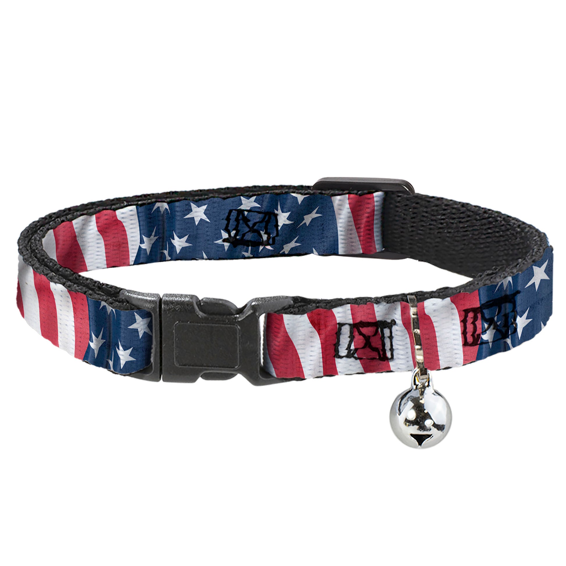 Cat Collar Breakaway - American Flag Vertical C U Breakaway Cat Collars Buckle-Down