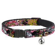 Cat Collar Breakaway - Born to Raise Hell Pink Breakaway Cat Collars Buckle-Down