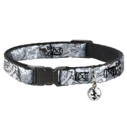 Cat Collar Breakaway - BD Skull w Roses Breakaway Cat Collars Buckle-Down