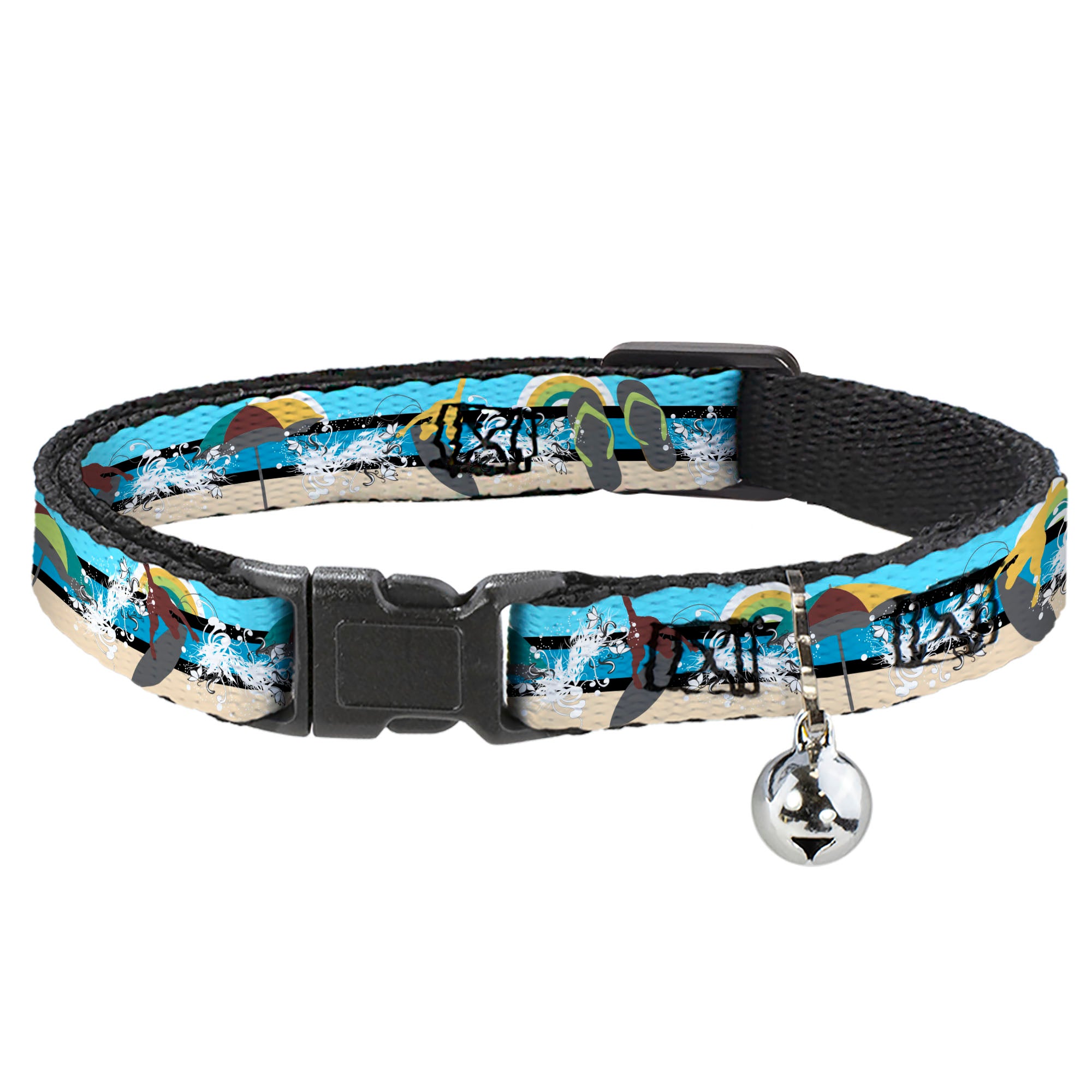 Cat Collar Breakaway - Beach Scene 1 Breakaway Cat Collars Buckle-Down