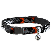 Cat Collar Breakaway - BD Die Hard Skull 01 Breakaway Cat Collars Buckle-Down