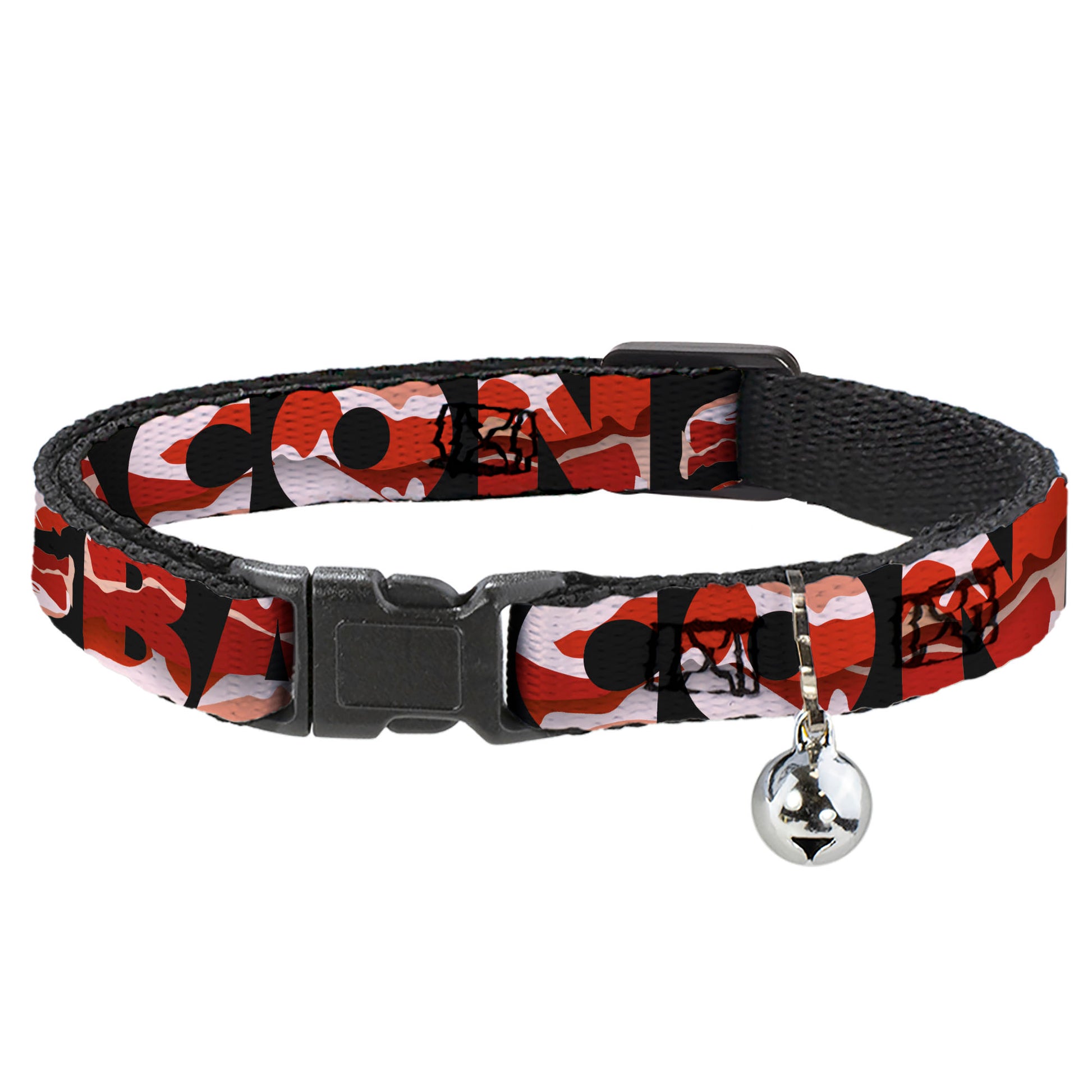 Cat Collar Breakaway - Bacon w Text1 Breakaway Cat Collars Buckle-Down