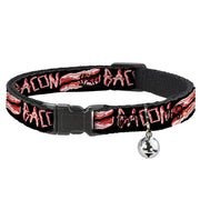 Cat Collar Breakaway - Bacon w Text2 Breakaway Cat Collars Buckle-Down