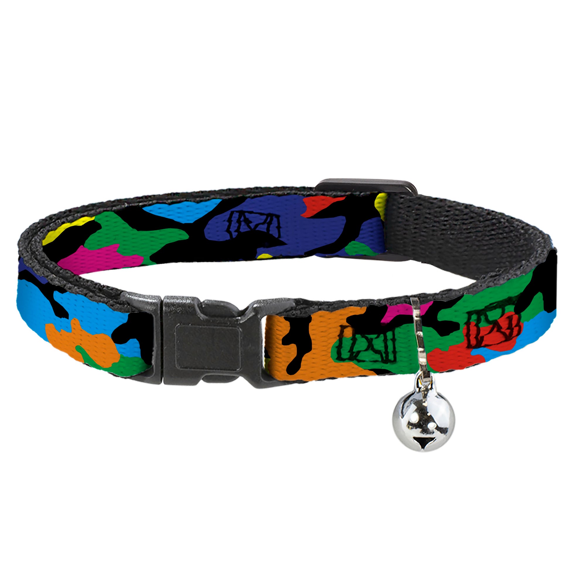 Cat Collar Breakaway - Camo Multi Neon Breakaway Cat Collars Buckle-Down