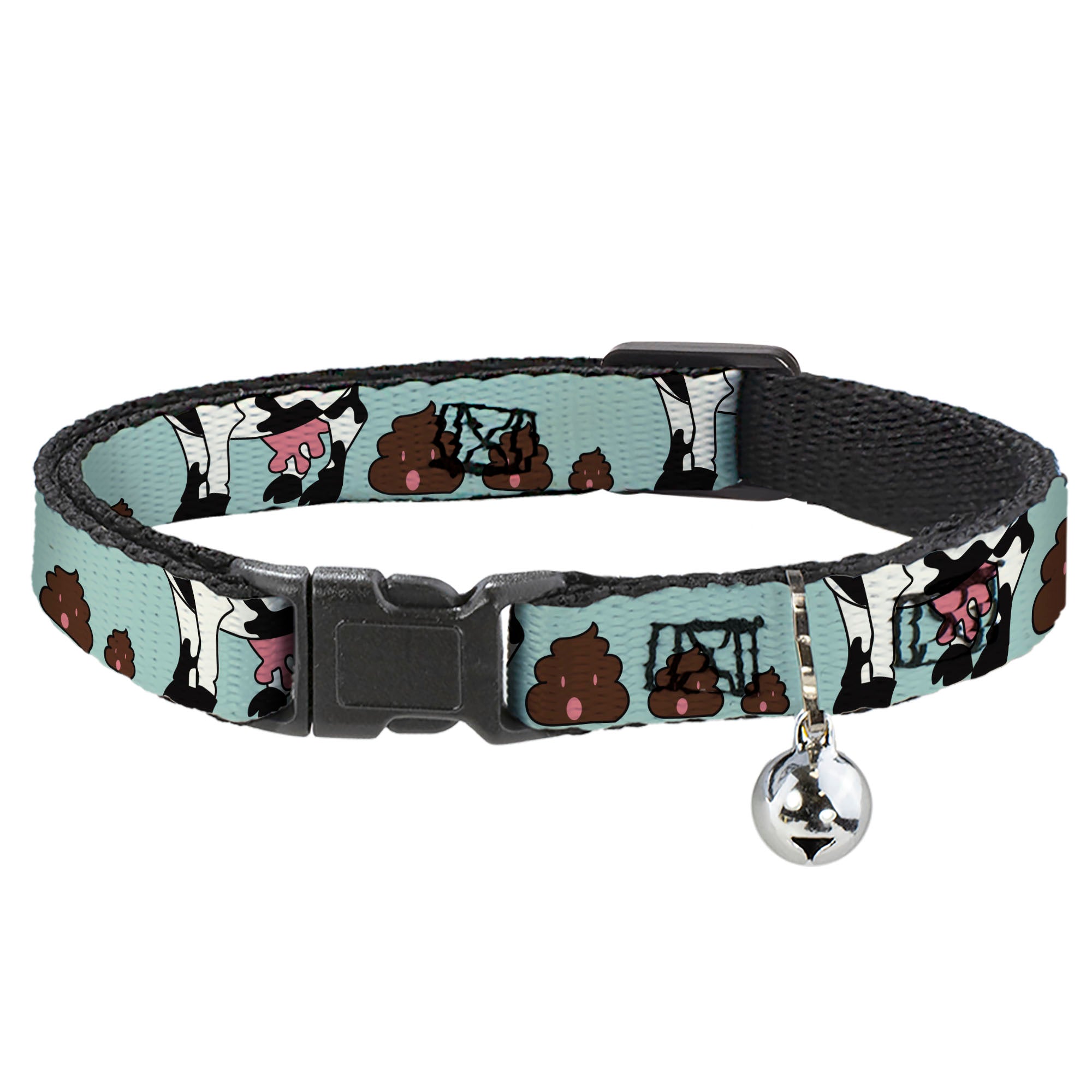 Cat Collar Breakaway - Cow Poops Color Breakaway Cat Collars Buckle-Down
