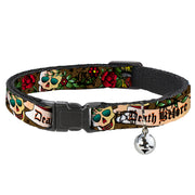 Cat Collar Breakaway - Death Before Dishonor Olive Breakaway Cat Collars Buckle-Down