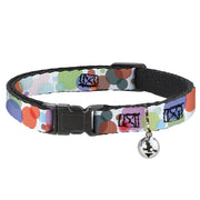 Cat Collar Breakaway - Dots White Transparent Multi Color Breakaway Cat Collars Buckle-Down