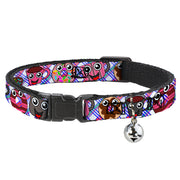 Cat Collar Breakaway - Donuts & Coffee Cartoon Breakaway Cat Collars Buckle-Down