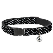 Cat Collar Breakaway - Dog Bone Black White Breakaway Cat Collars Buckle-Down