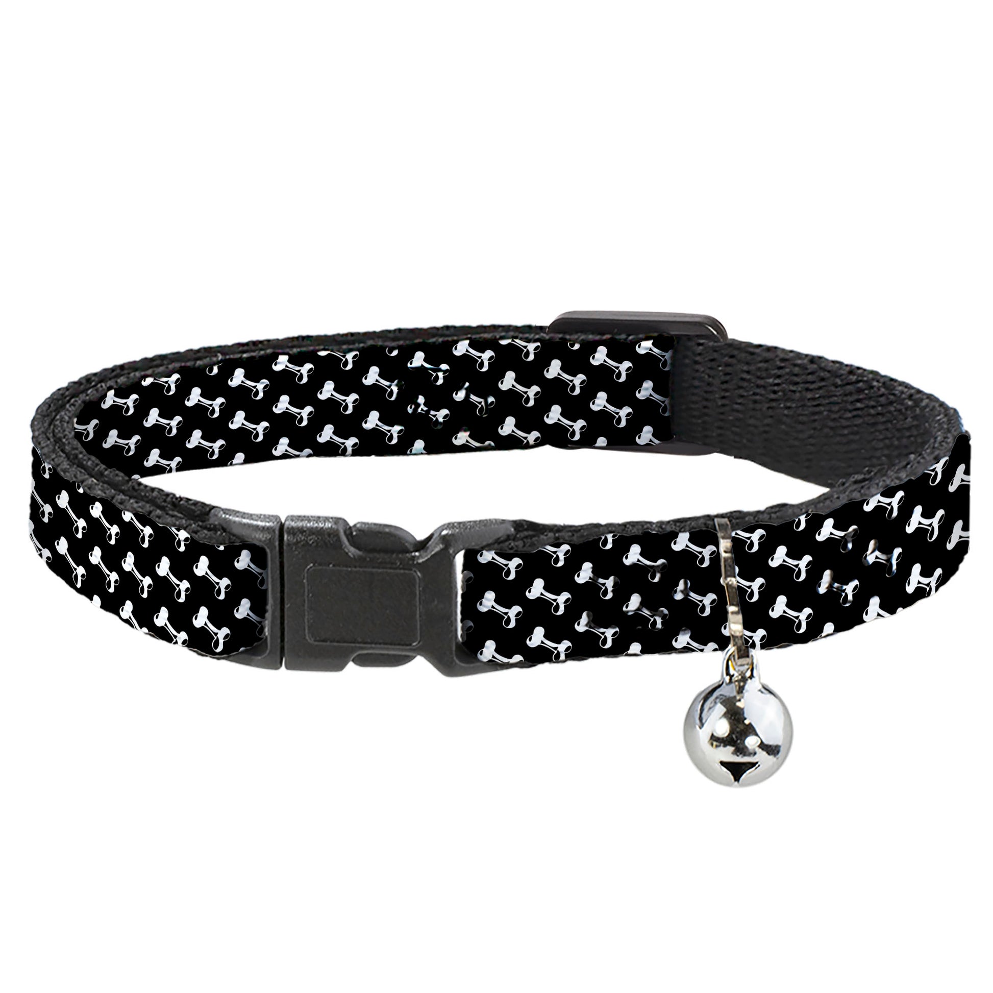 Cat Collar Breakaway - Dog Bone Black White Breakaway Cat Collars Buckle-Down
