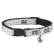 Cat Collar Breakaway - Dog Bone White Black Breakaway Cat Collars Buckle-Down