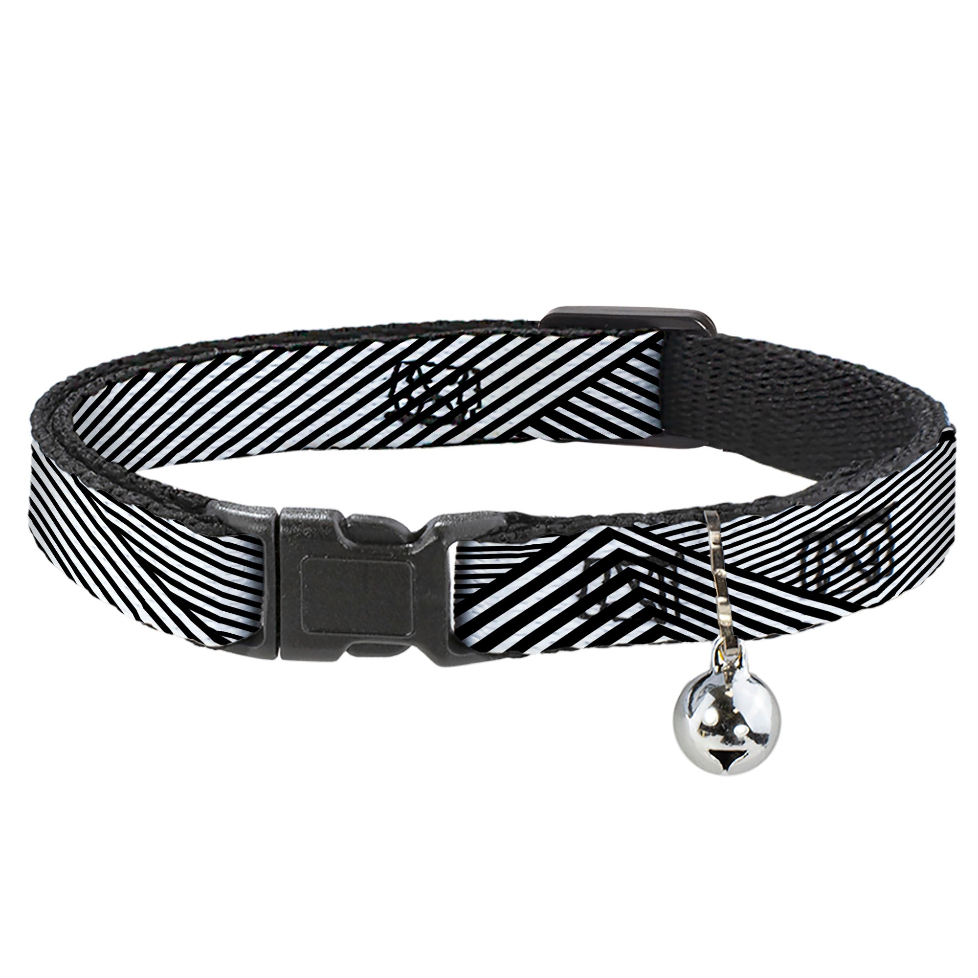 Cat Collar Breakaway - Eighties 7 Black White Breakaway Cat Collars Buckle-Down