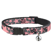 Cat Collar Breakaway - Eighties Stars2 Black White Red Breakaway Cat Collars Buckle-Down