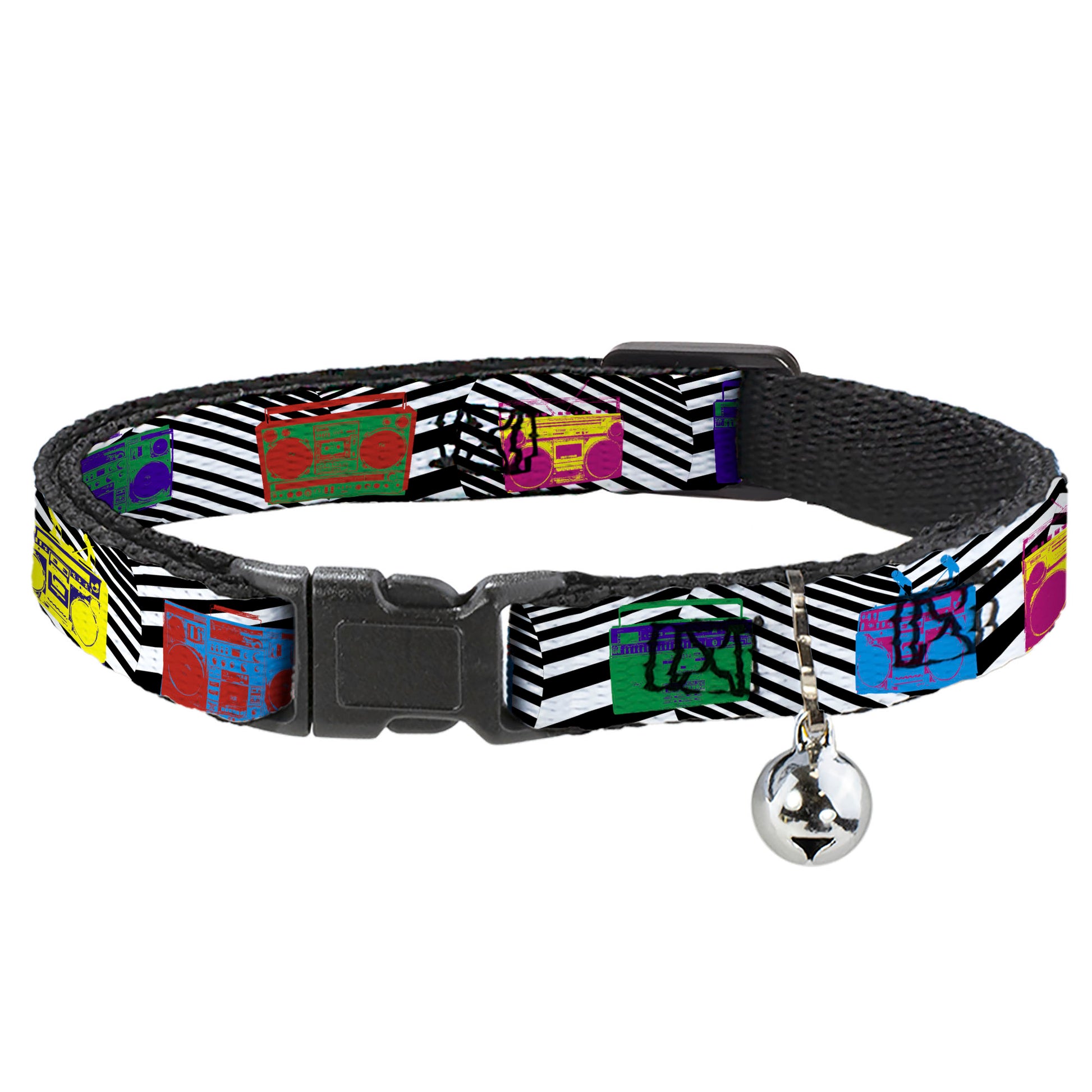 Cat Collar Breakaway - Eighties Boomboxes Breakaway Cat Collars Buckle-Down