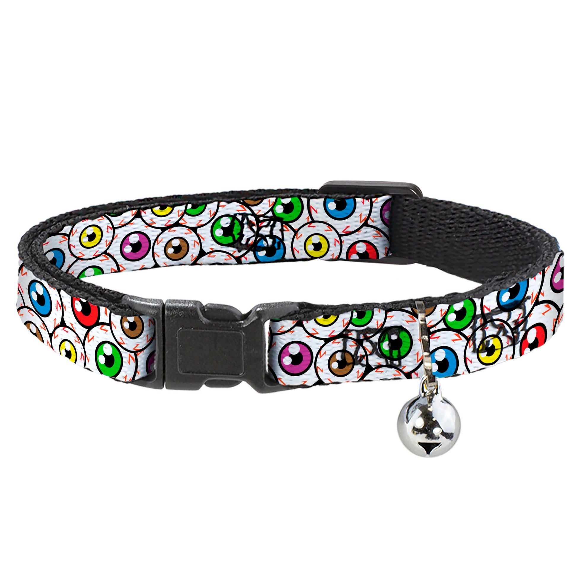 Cat Collar Breakaway - Eyeballs Stacked Breakaway Cat Collars Buckle-Down