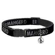 Cat Collar Breakaway - ERMAHGERD! Black Gray Breakaway Cat Collars Buckle-Down