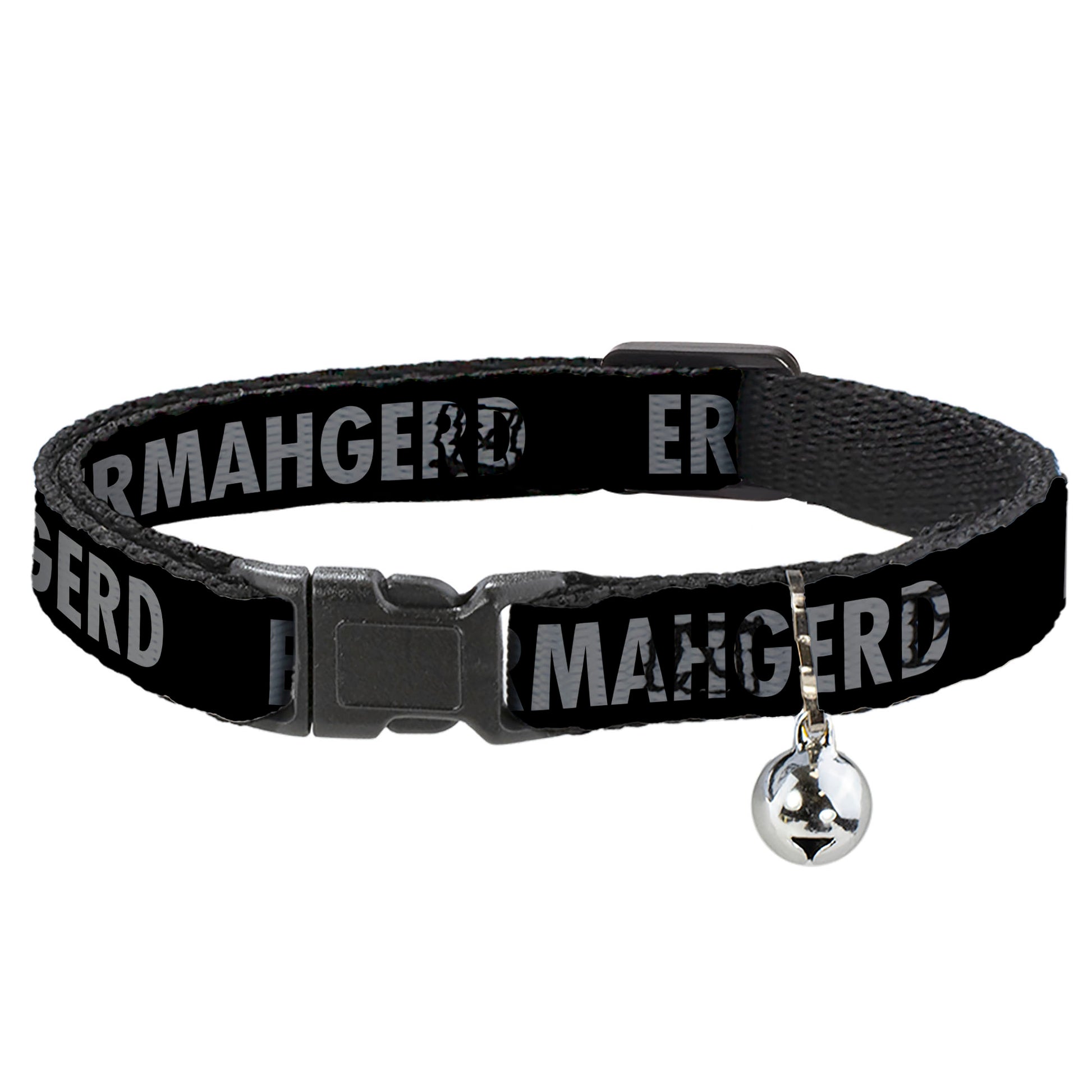 Cat Collar Breakaway - ERMAHGERD! Black Gray Breakaway Cat Collars Buckle-Down