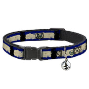 Cat Collar Breakaway - El Salvador Flag Distressed Painting Breakaway Cat Collars Buckle-Down