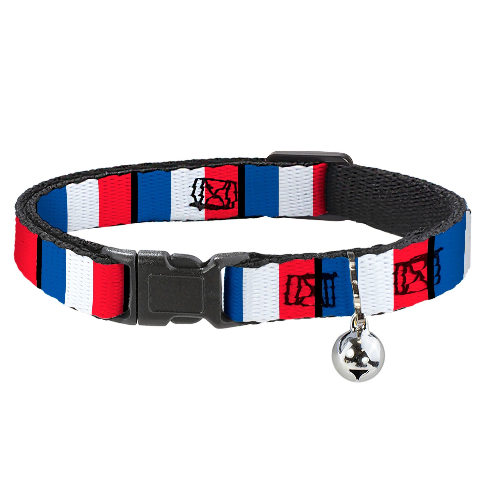 Cat Collar Breakaway - France Flags Breakaway Cat Collars Buckle-Down