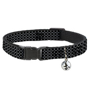Cat Collar Breakaway - Fishnet Stocking Black White Breakaway Cat Collars Buckle-Down