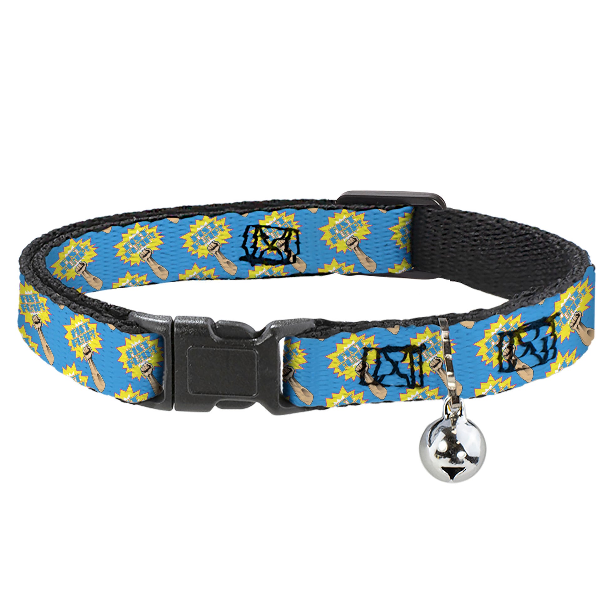 Cat Collar Breakaway - Fist Pump Baby Blue Yellow Breakaway Cat Collars Buckle-Down