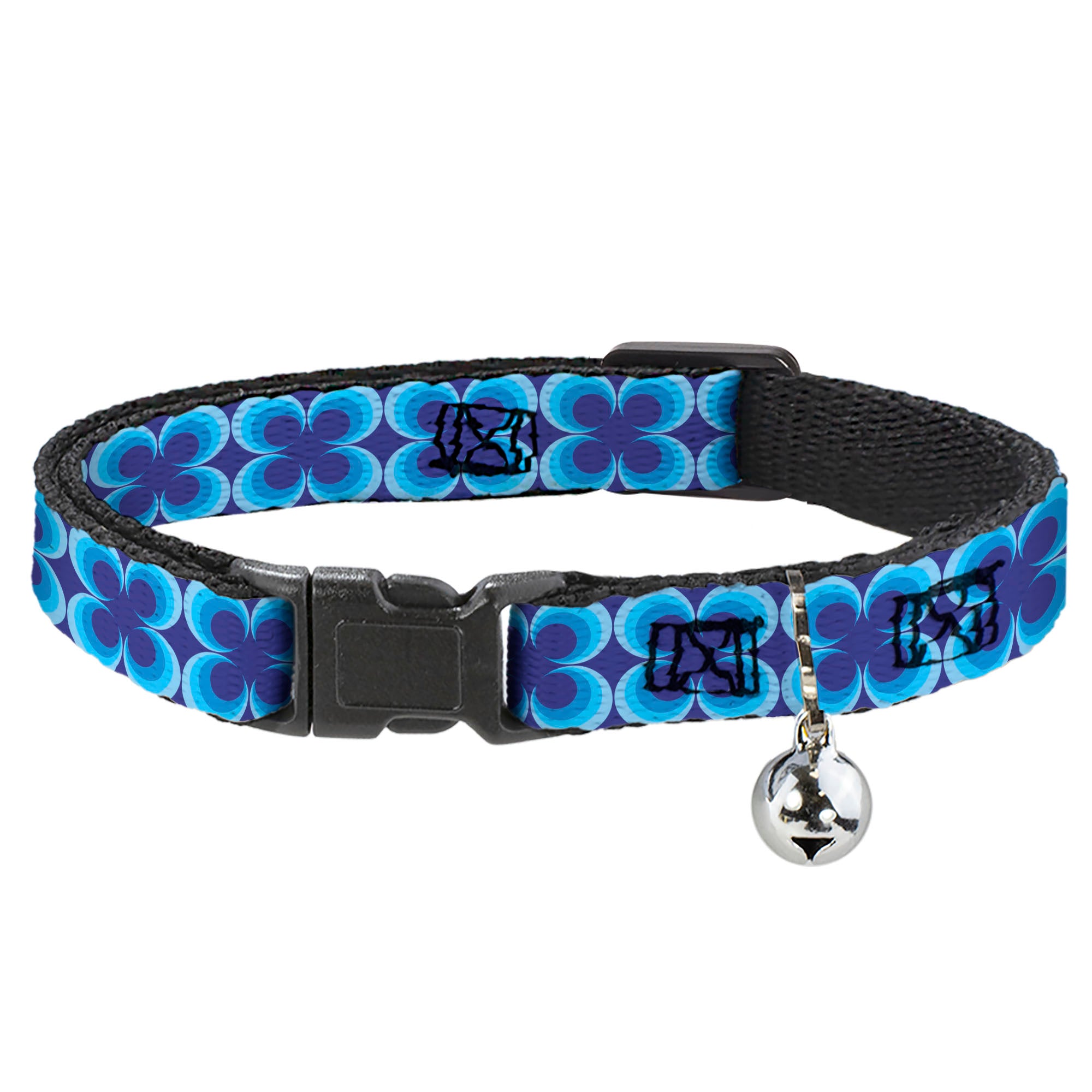 Cat Collar Breakaway - Four Dot Gradient Royal Blues Breakaway Cat Collars Buckle-Down