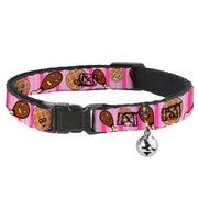 Cat Collar Breakaway - Fried Chicken & Waffles Plaid Pinks Breakaway Cat Collars Buckle-Down
