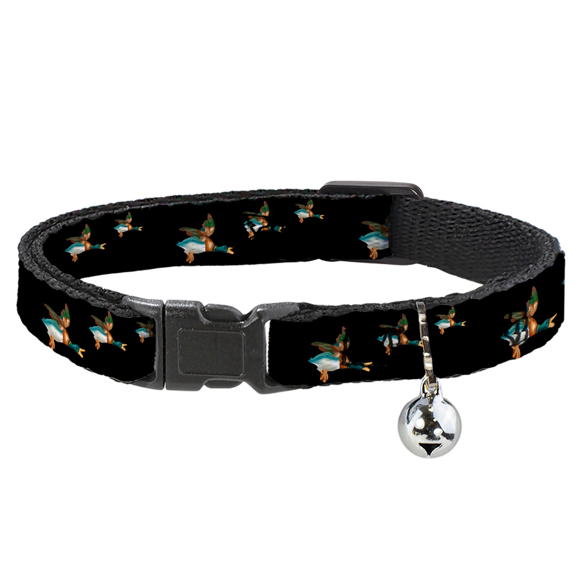 Cat Collar Breakaway - Flying Mallards Black Breakaway Cat Collars Buckle-Down