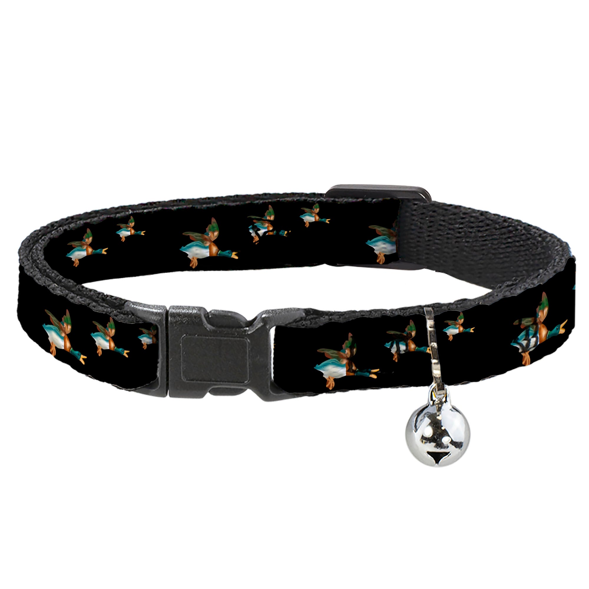 Cat Collar Breakaway - Flying Mallards Black Breakaway Cat Collars Buckle-Down