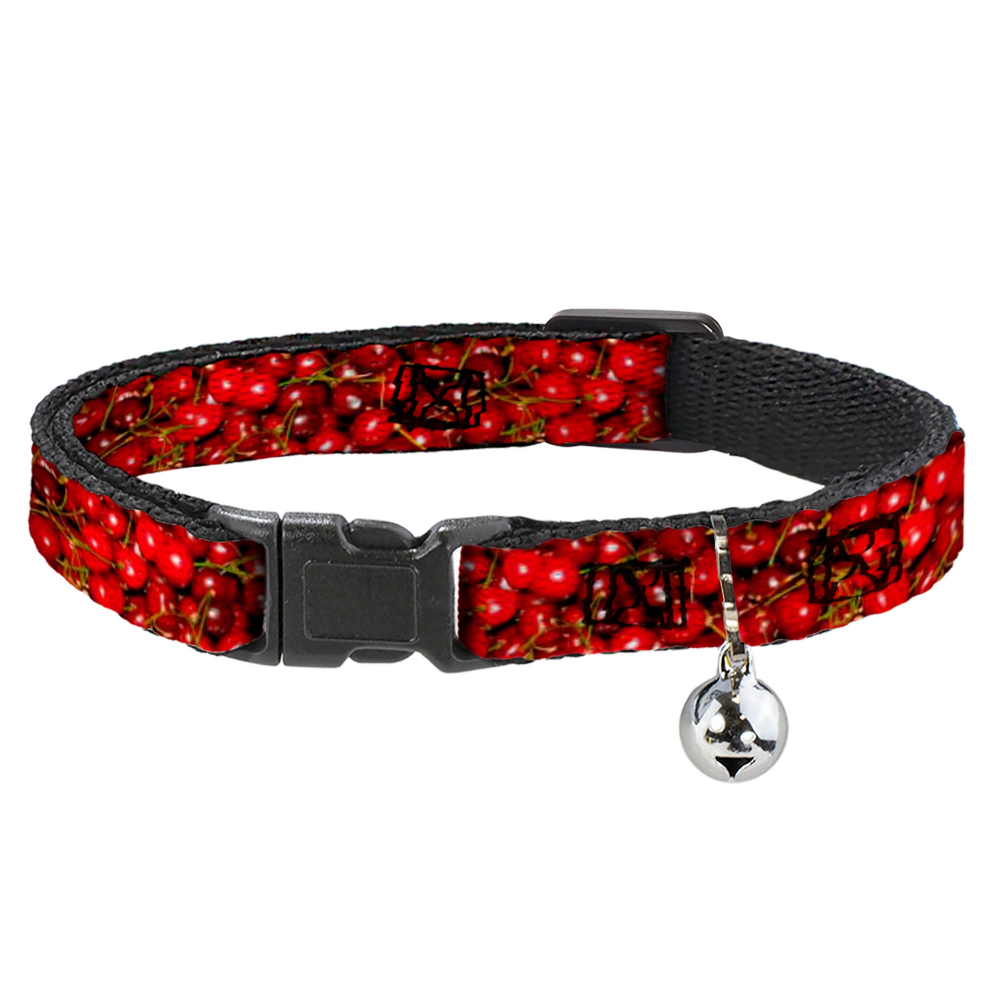 Cat Collar Breakaway - Fresh Cherries Stacked Breakaway Cat Collars Buckle-Down