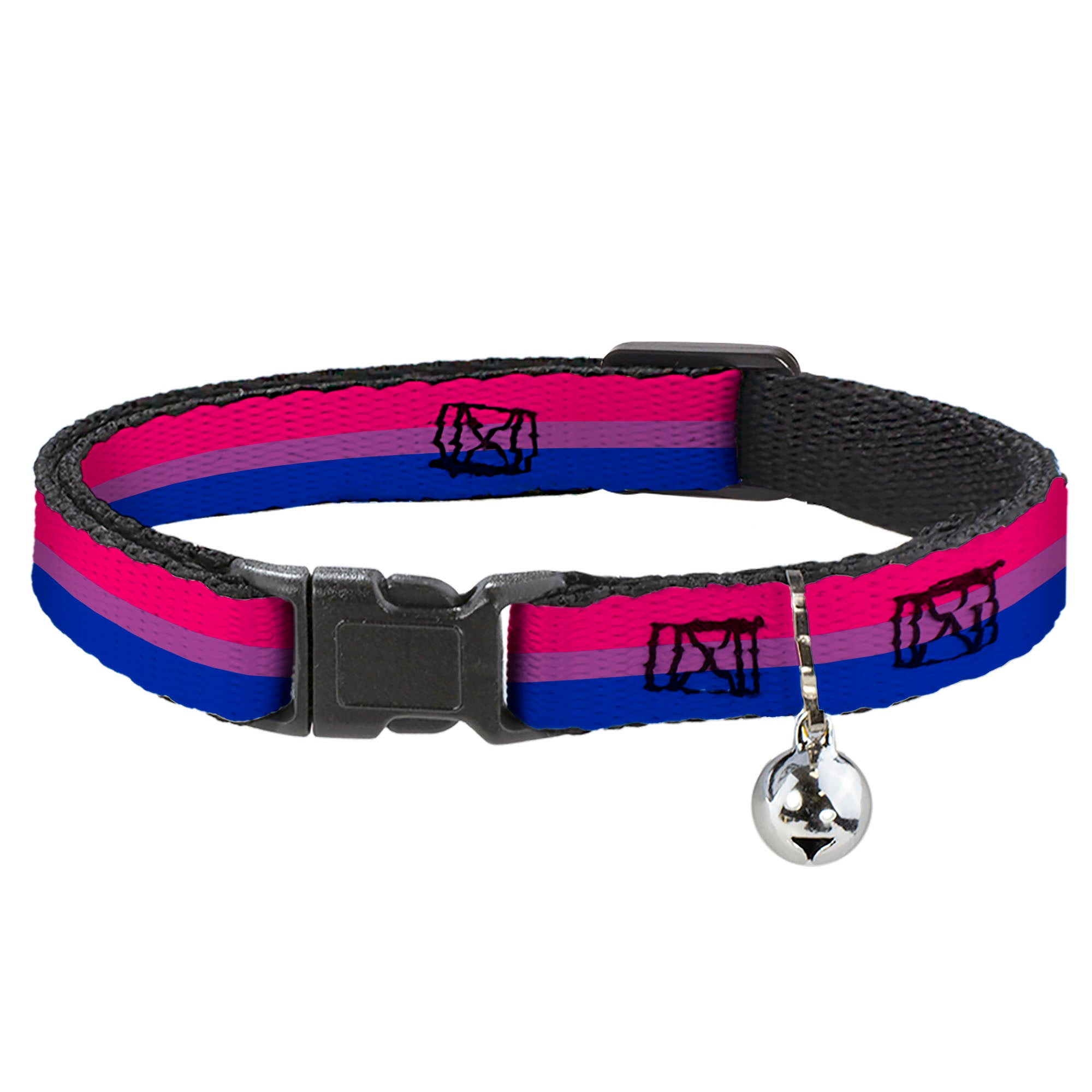 Cat Collar Breakaway - Flag Bisexual Pink Purple Blue Breakaway Cat Collars Buckle-Down