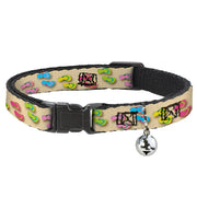 Cat Collar Breakaway - Flip Flops3 Sand Multi Color Breakaway Cat Collars Buckle-Down