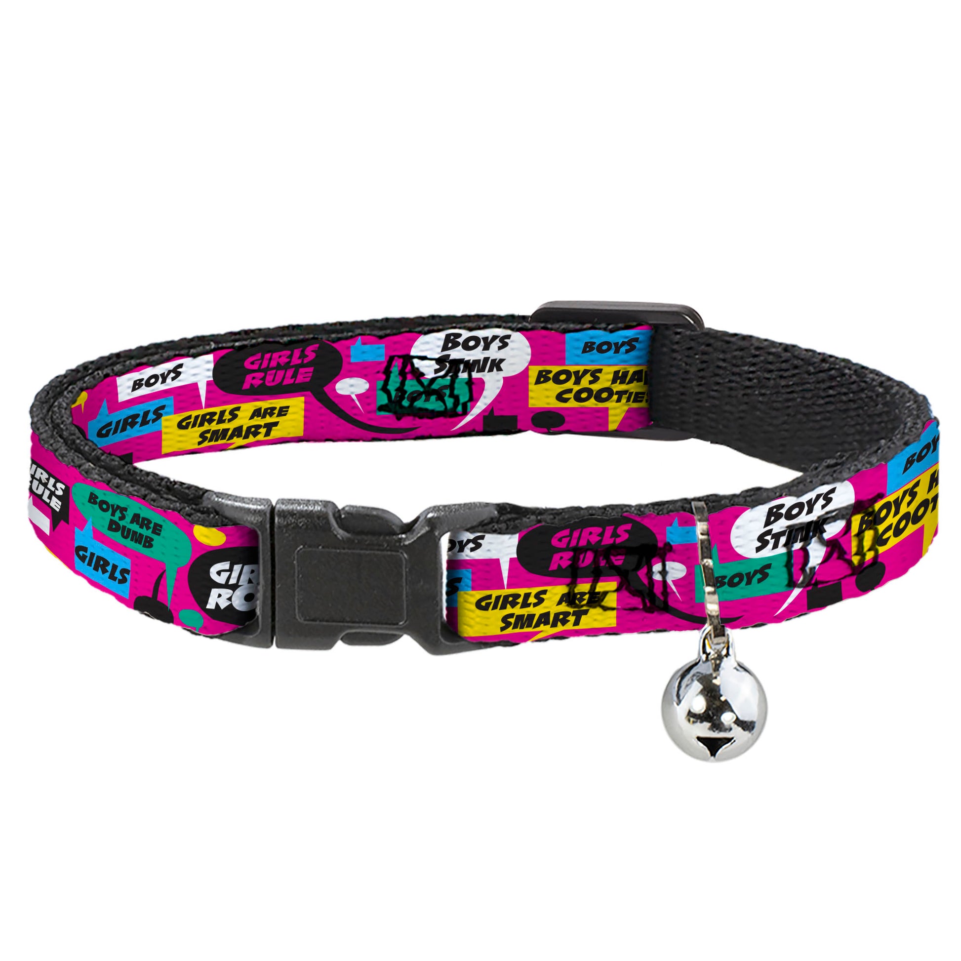 Cat Collar Breakaway - Girls Rule Bubbles Breakaway Cat Collars Buckle-Down