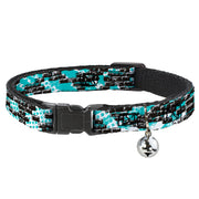 Cat Collar Breakaway - Grunge Bricks Green Breakaway Cat Collars Buckle-Down