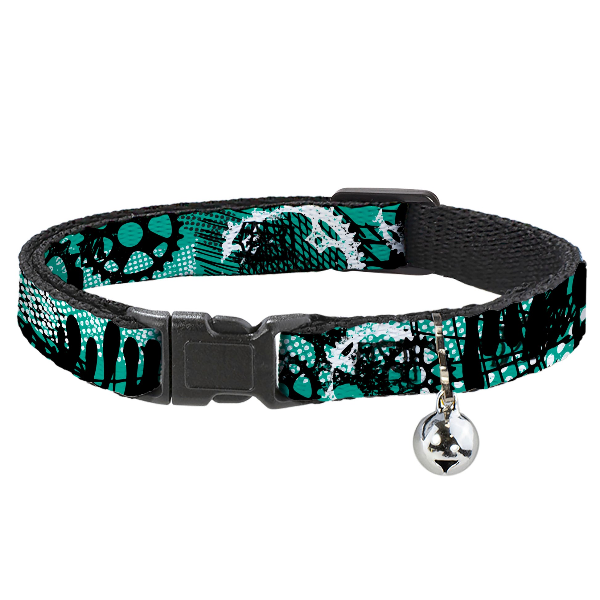 Cat Collar Breakaway - Grunge Gears Green Breakaway Cat Collars Buckle-Down